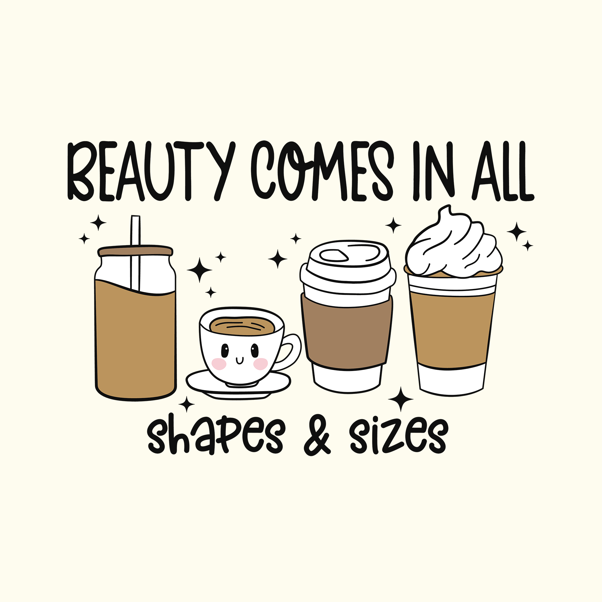 Beauty Comes In All Shapes & Size (Oversized Fit)