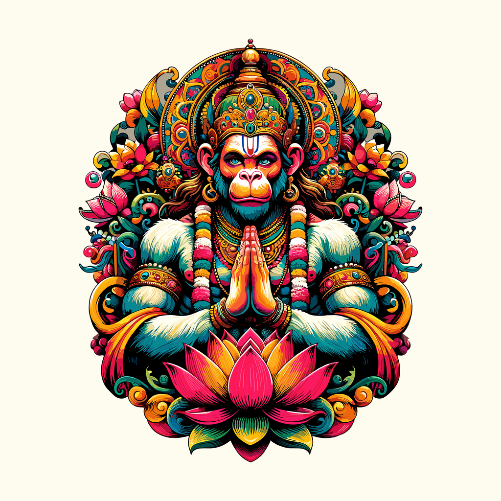 Blissful Bajrangbali (Oversized Fit)