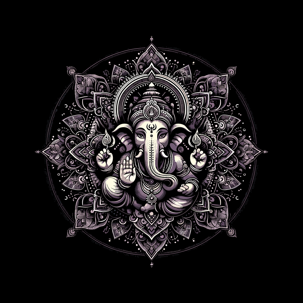 Divine Mandala Ganesha (Oversized Fit)