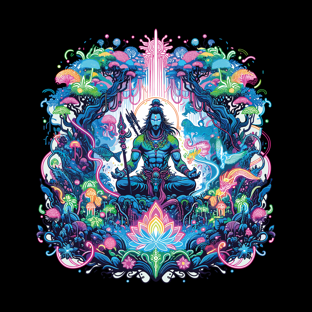 Neon Mahadev (Oversized Fit)