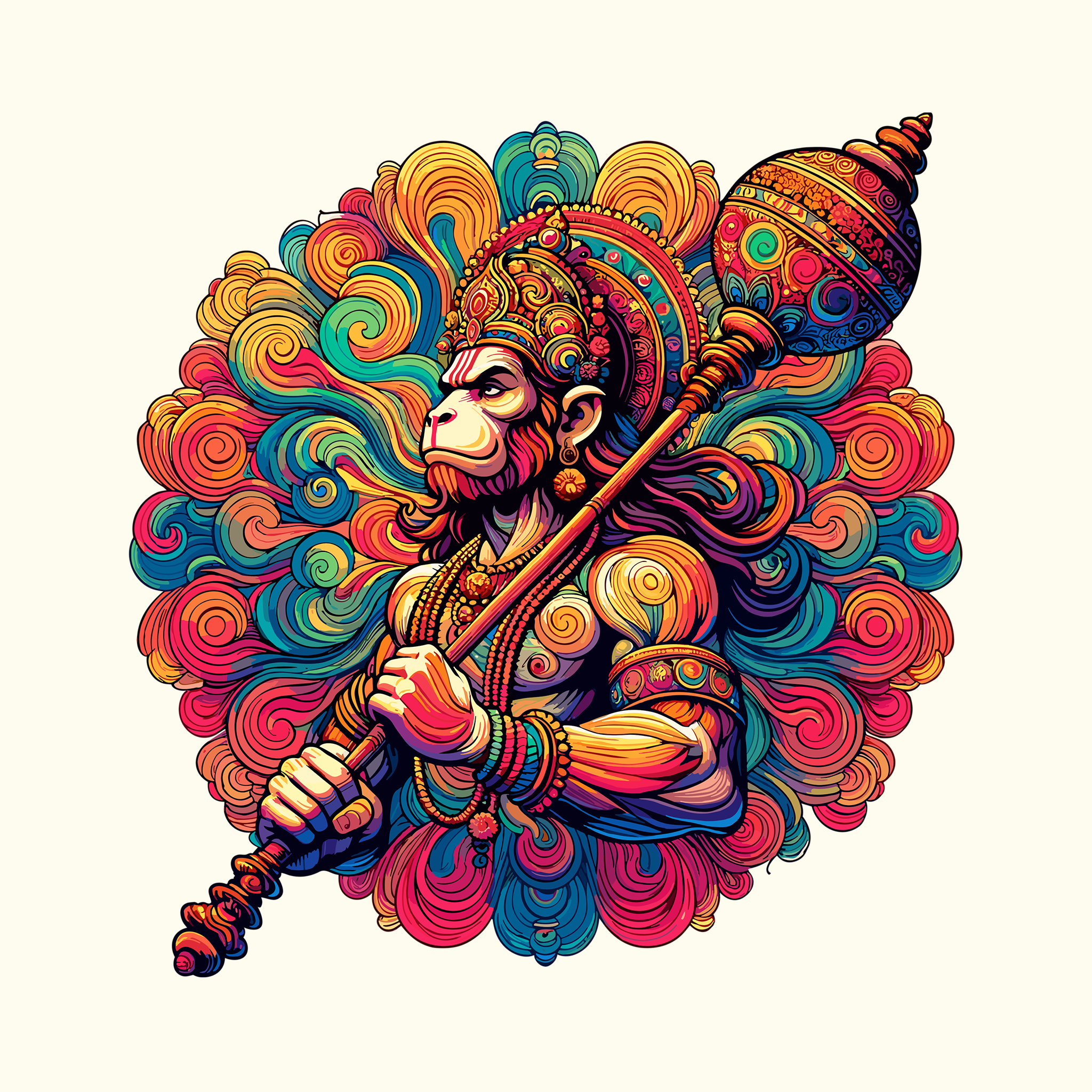 Vibrant Bajrangbali (Regular Fit)